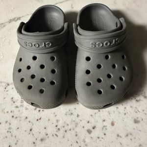 Gray Crocs size 8 Toddler